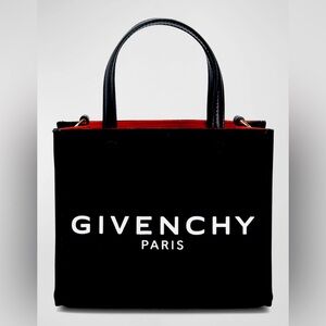Brand new Givenchy Mini G-Tote. Black and red